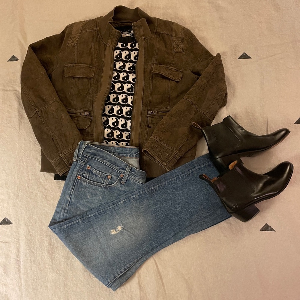 Textured utility jacket (small / medium) - Picture 2 of 5